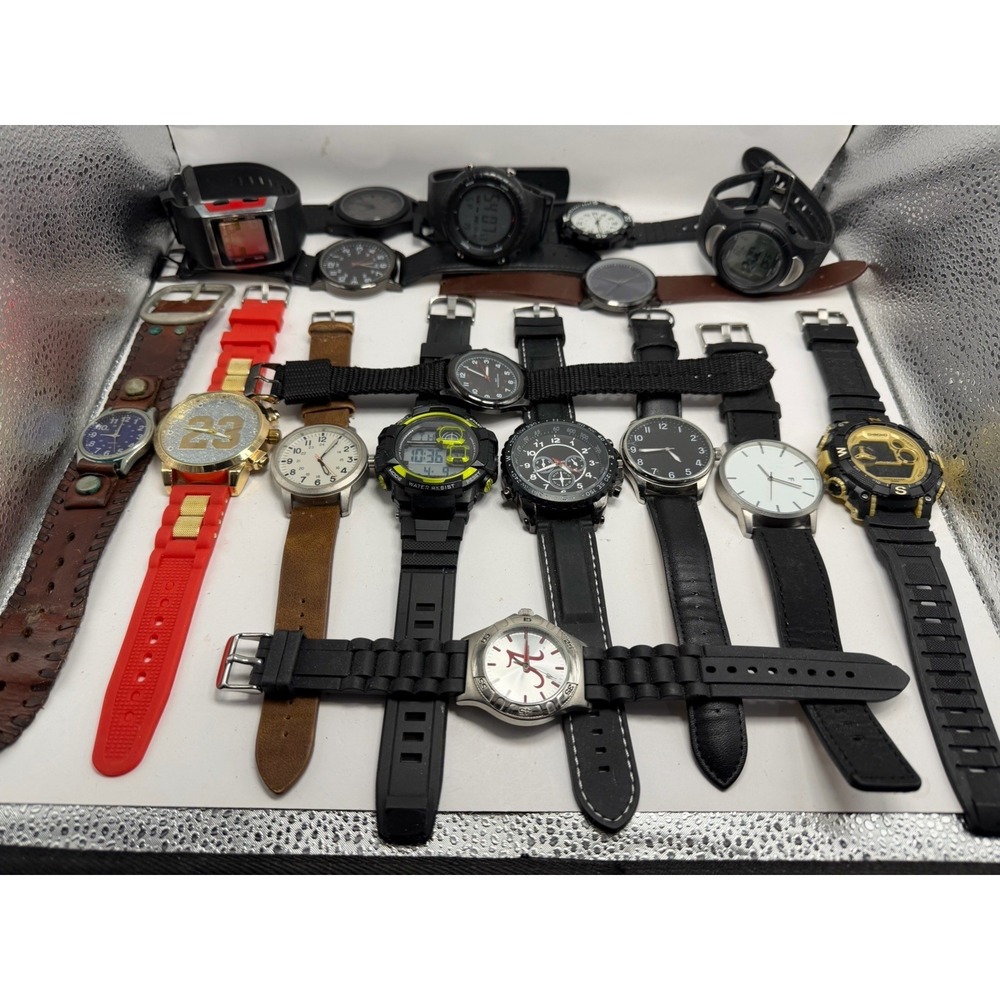 Unbranded Mens Watches Lot Of 17 For Parts Or Repair